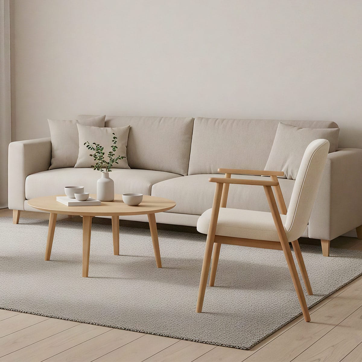 Sedia Tessuto Quercia - Ripley Beige