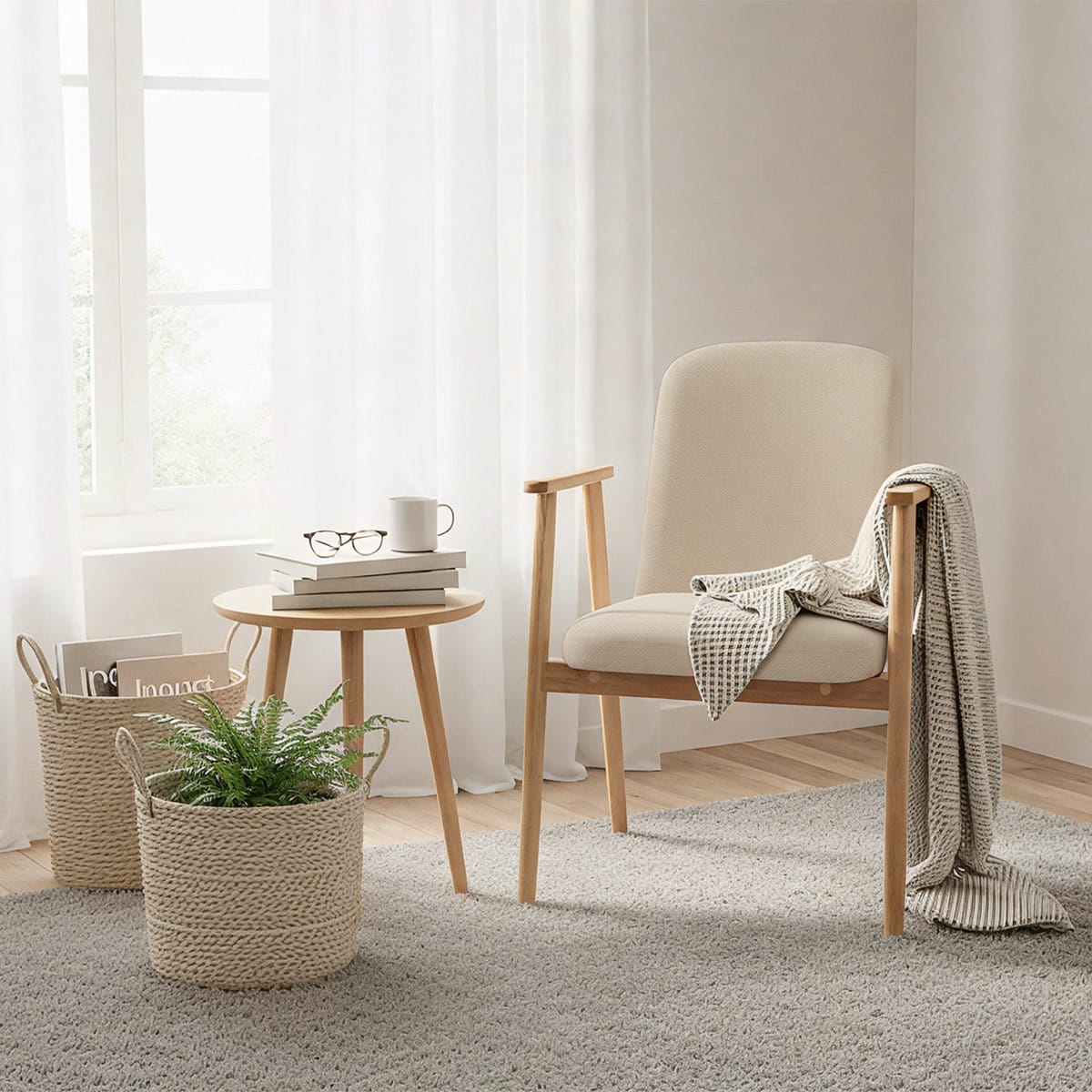 Sedia Tessuto Quercia - Ripley Beige