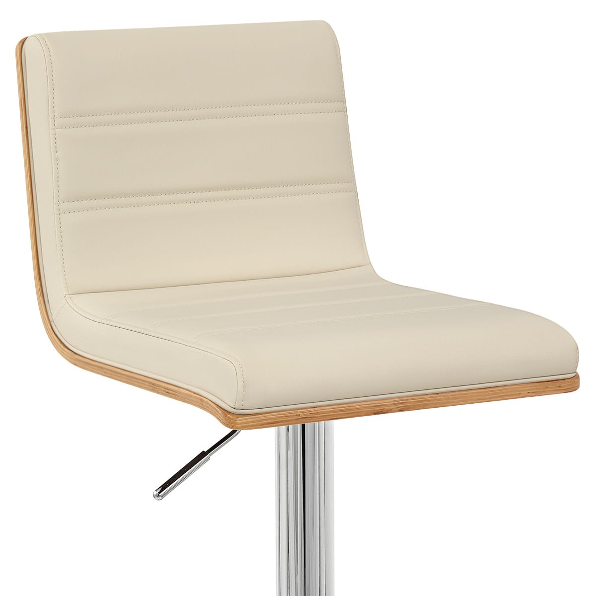 Sgabello Ecopelle Cromato - Riviera Crema