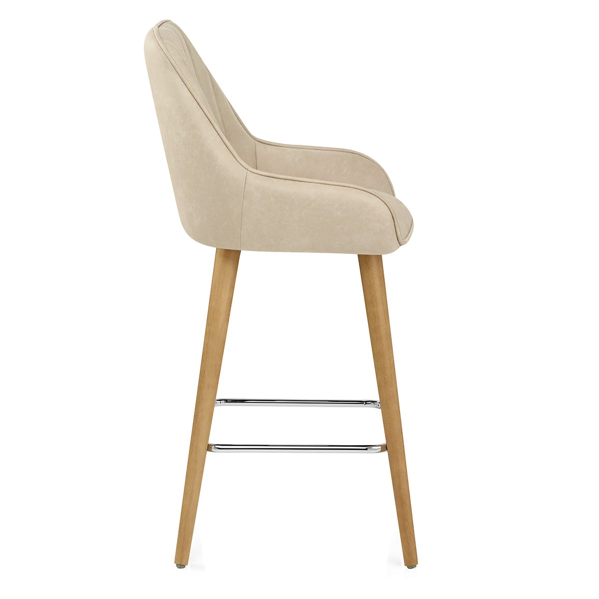 Sgabello Legno - Rosa Crema