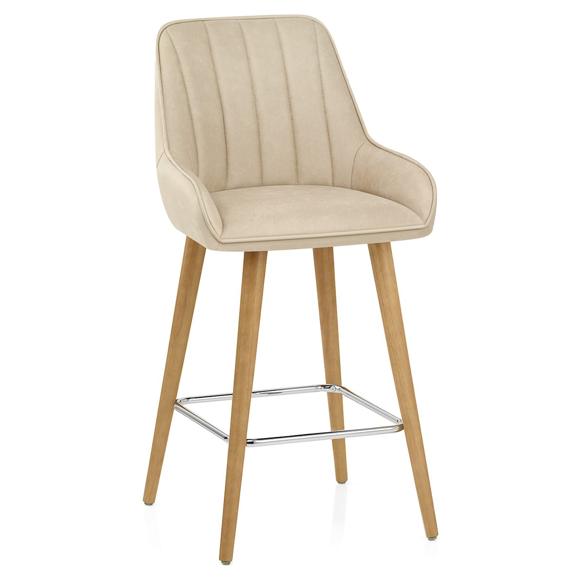 Sgabello Legno - Rosa Crema