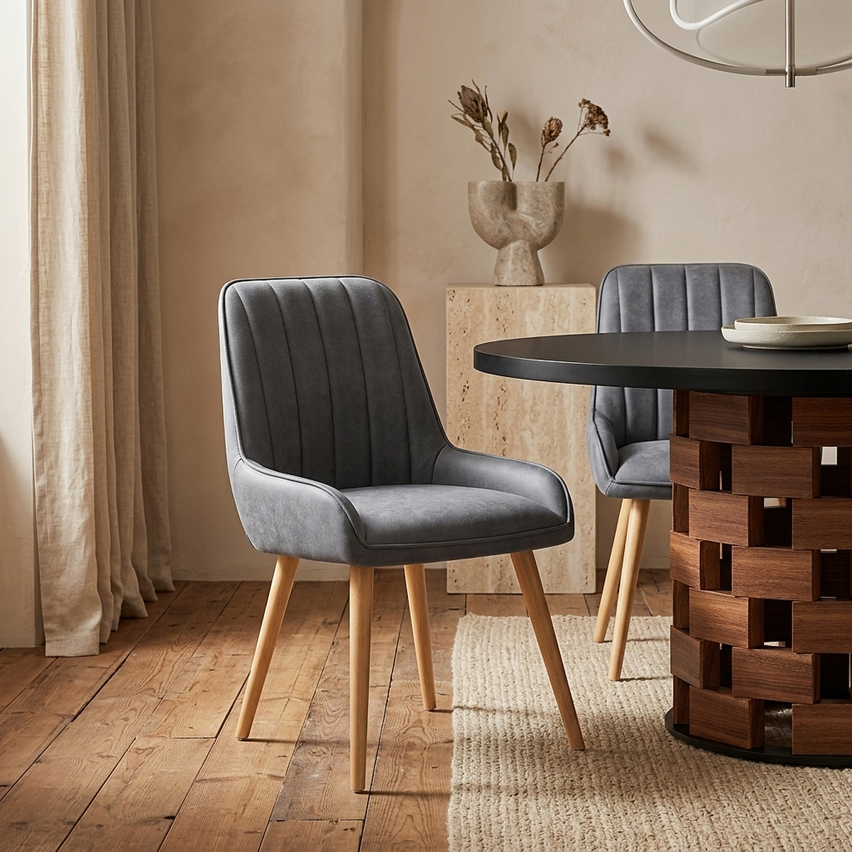 Sedia Legno - Rosa Blu