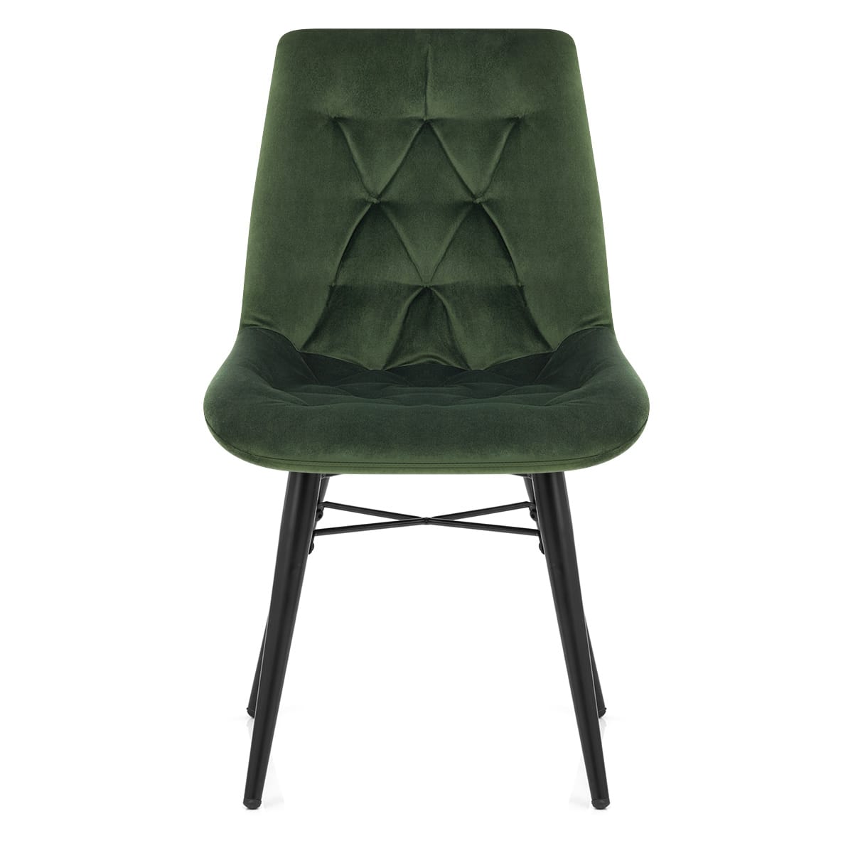 Sedia da pranzo Velluto Metallo - Roxy Verde