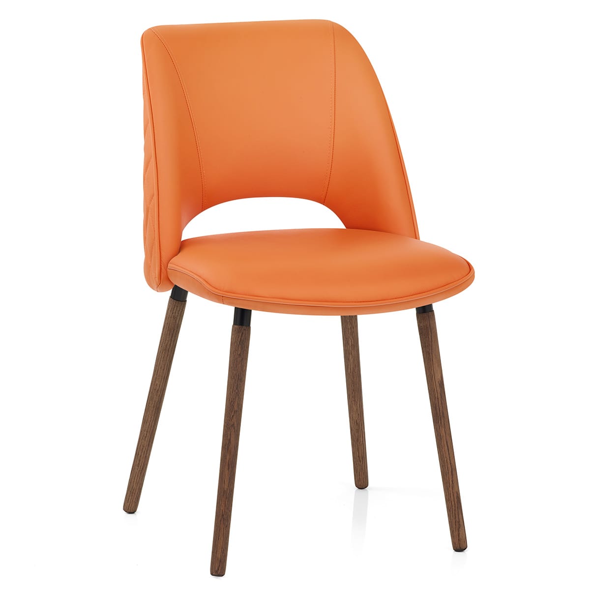Sedia Vera Pelle - Santo Arancione