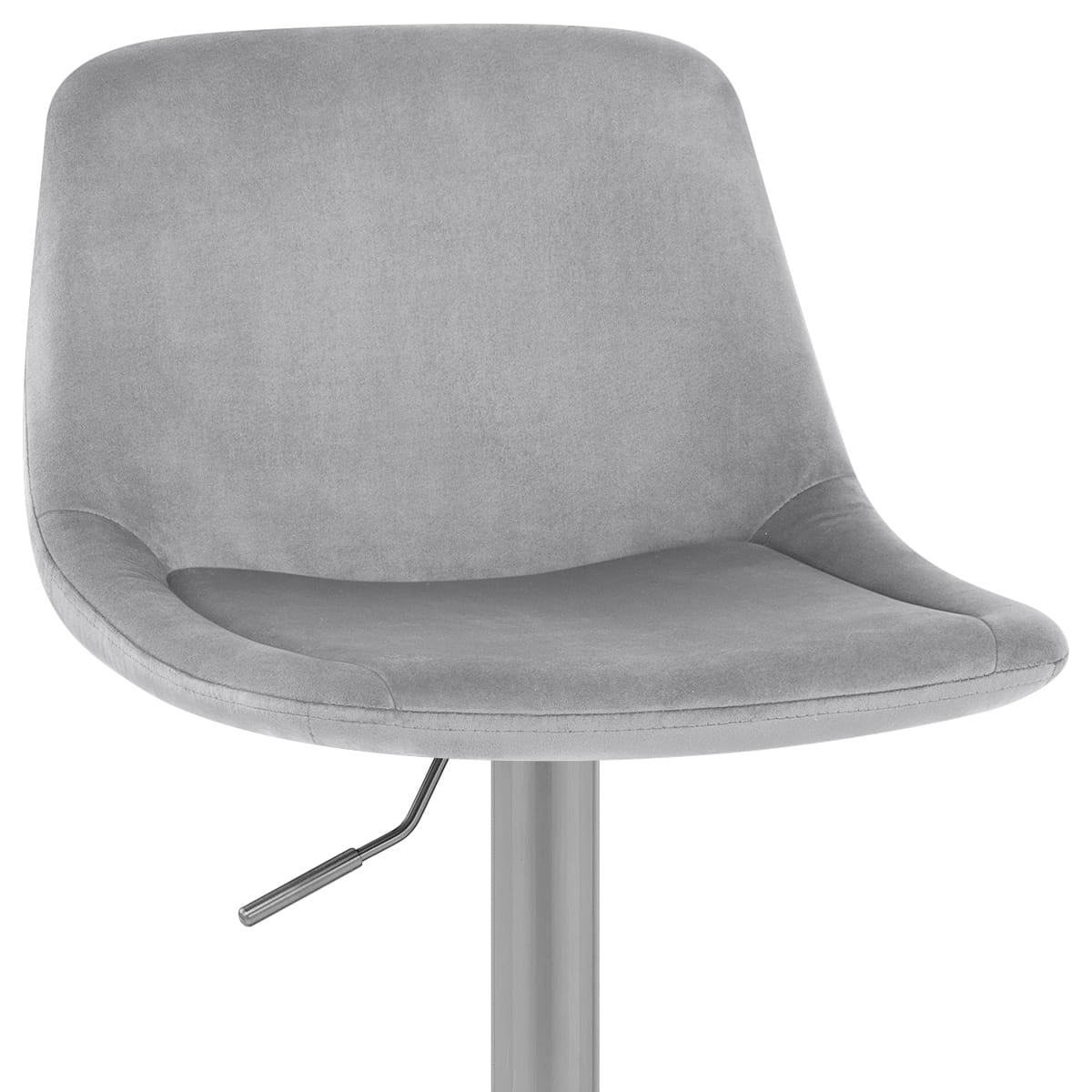 Sgabello Velluto Satinato - Scoop Grigio