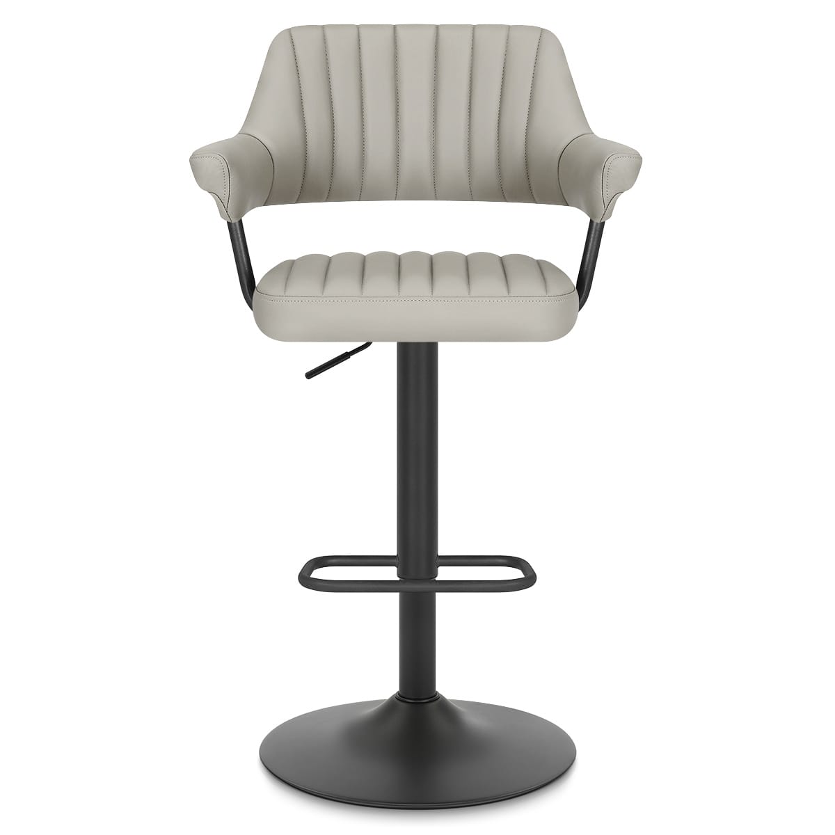 Sgabello Vera Pelle - Scout Grigio