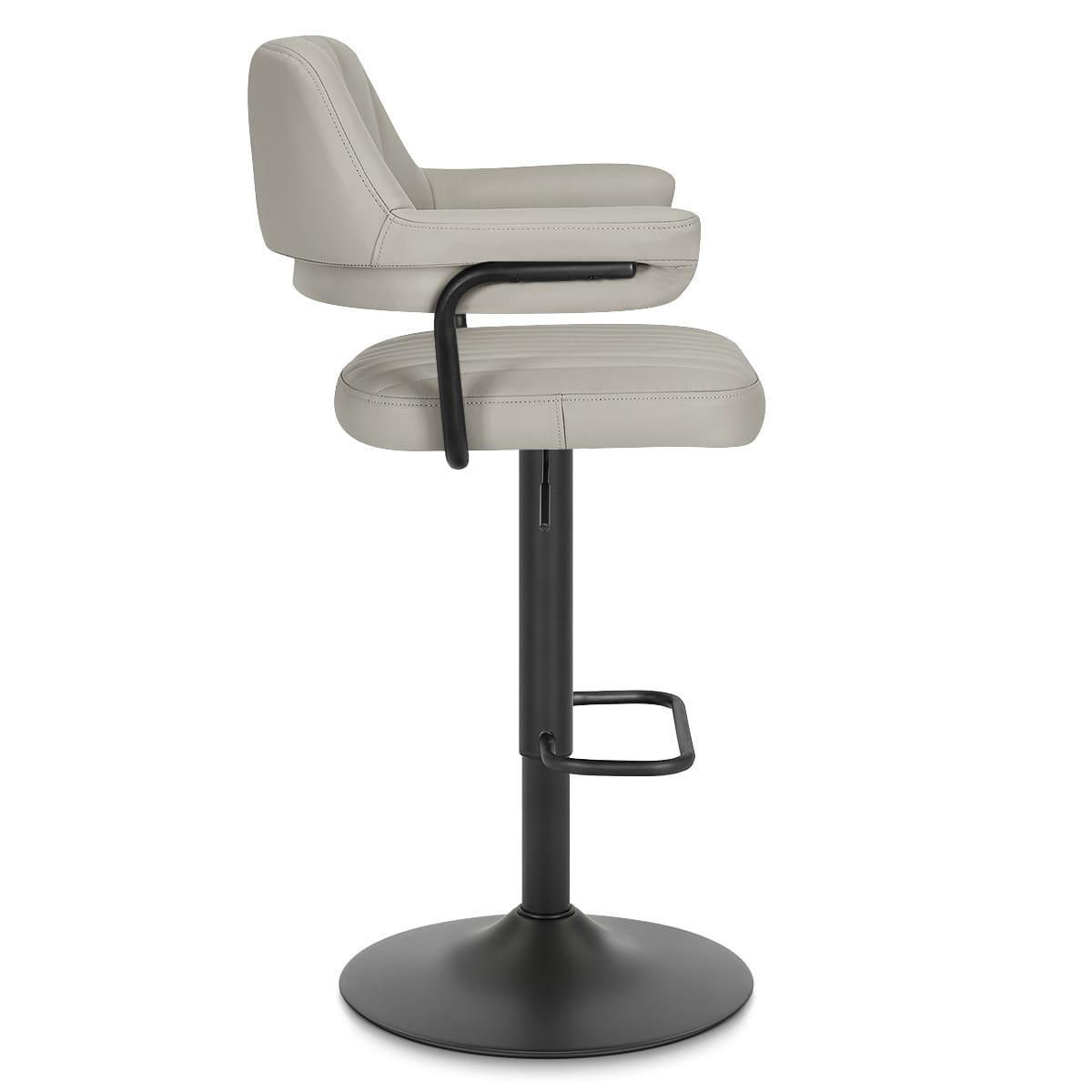 Sgabello Vera Pelle - Scout Grigio