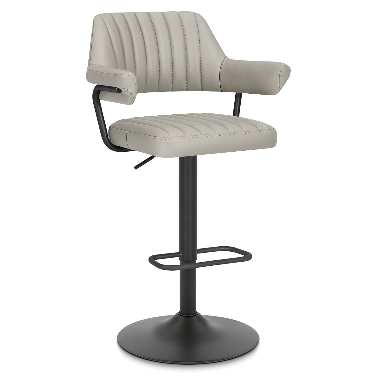 Sgabello Vera Pelle - Scout Grigio