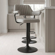Sgabello Vera Pelle - Scout Grigio