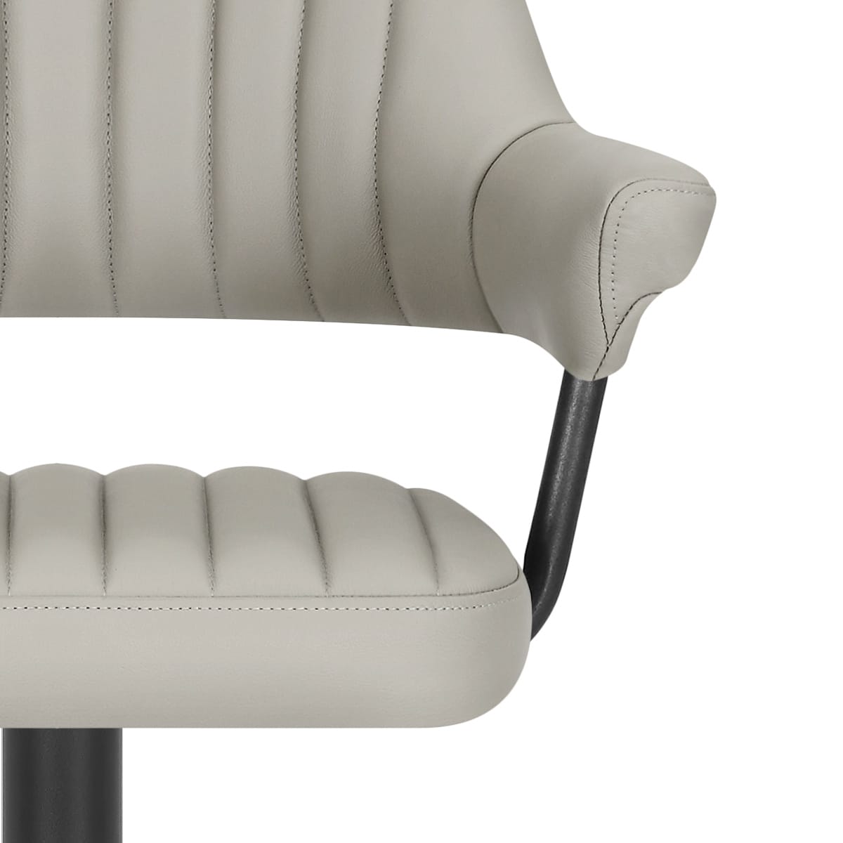 Sgabello Vera Pelle - Scout Grigio