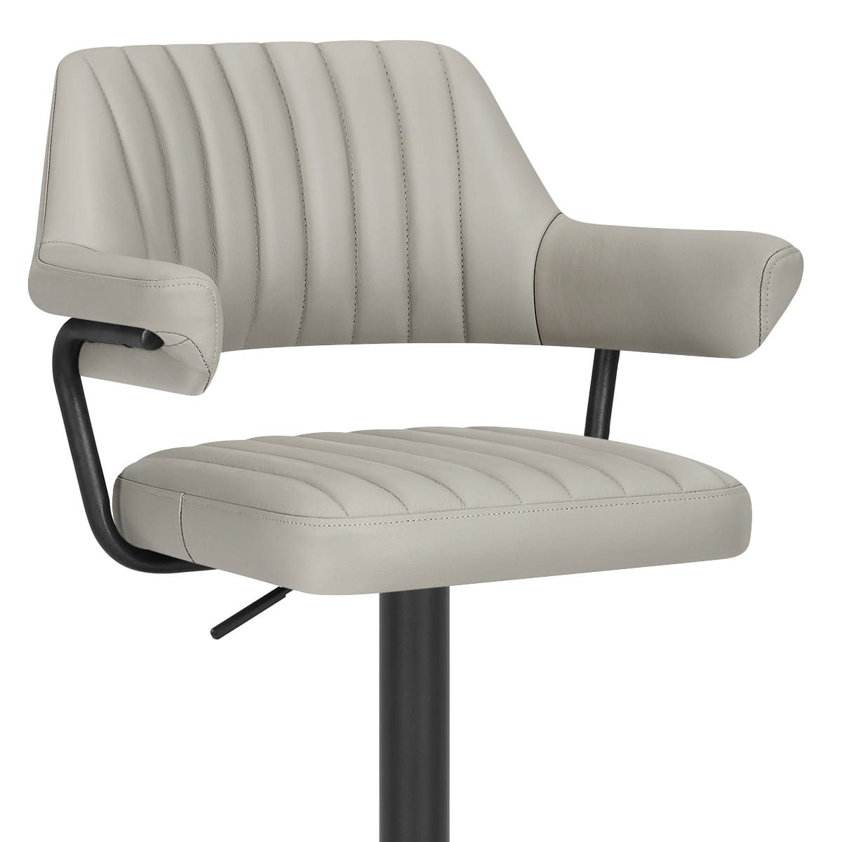 Sgabello Vera Pelle - Scout Grigio