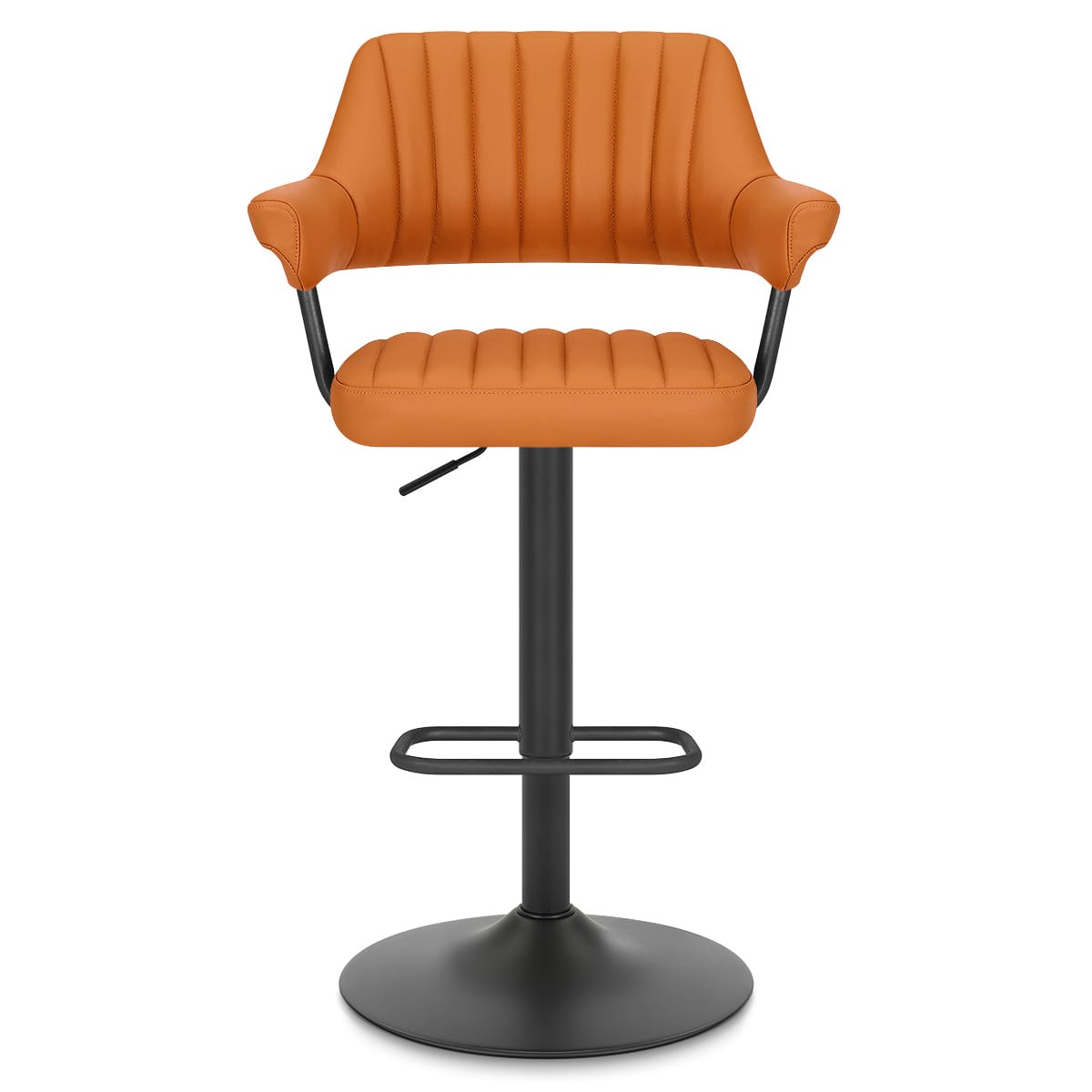 Sgabello Vera Pelle - Scout Arancione