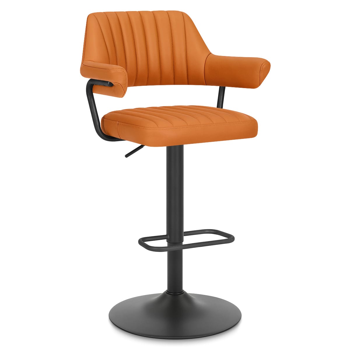Sgabello Vera Pelle - Scout Arancione