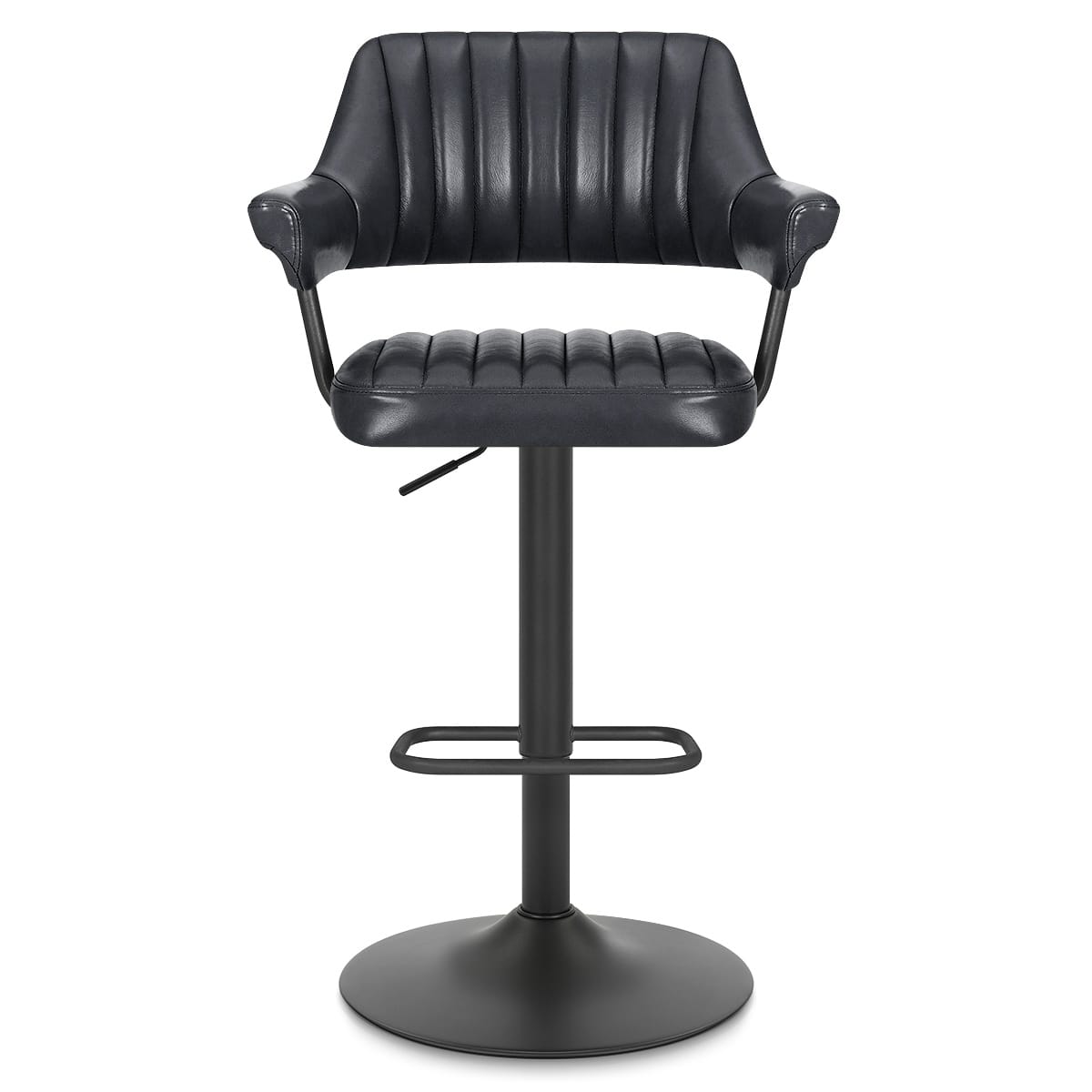 Sgabello Vera Pelle - Scout Grigio Scuro