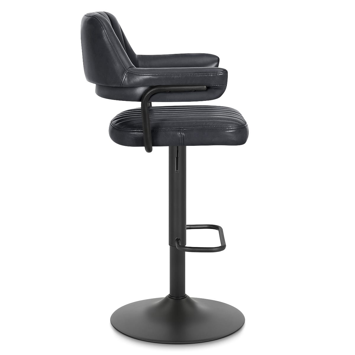 Sgabello Vera Pelle - Scout Grigio Scuro