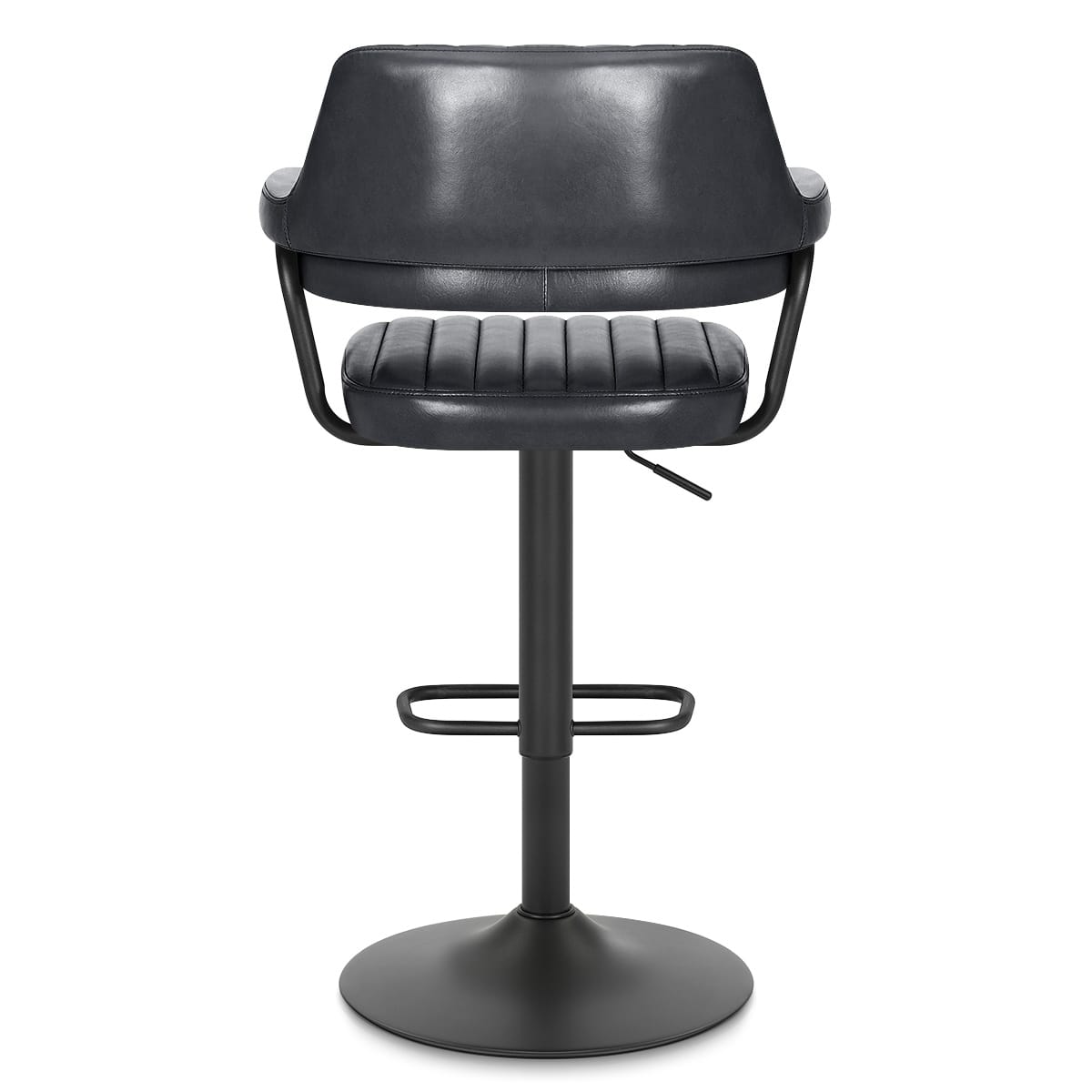 Sgabello Vera Pelle - Scout Grigio Scuro