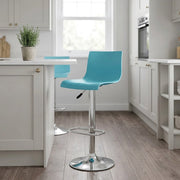 Sgabello Resina Cromato - Serena Blu