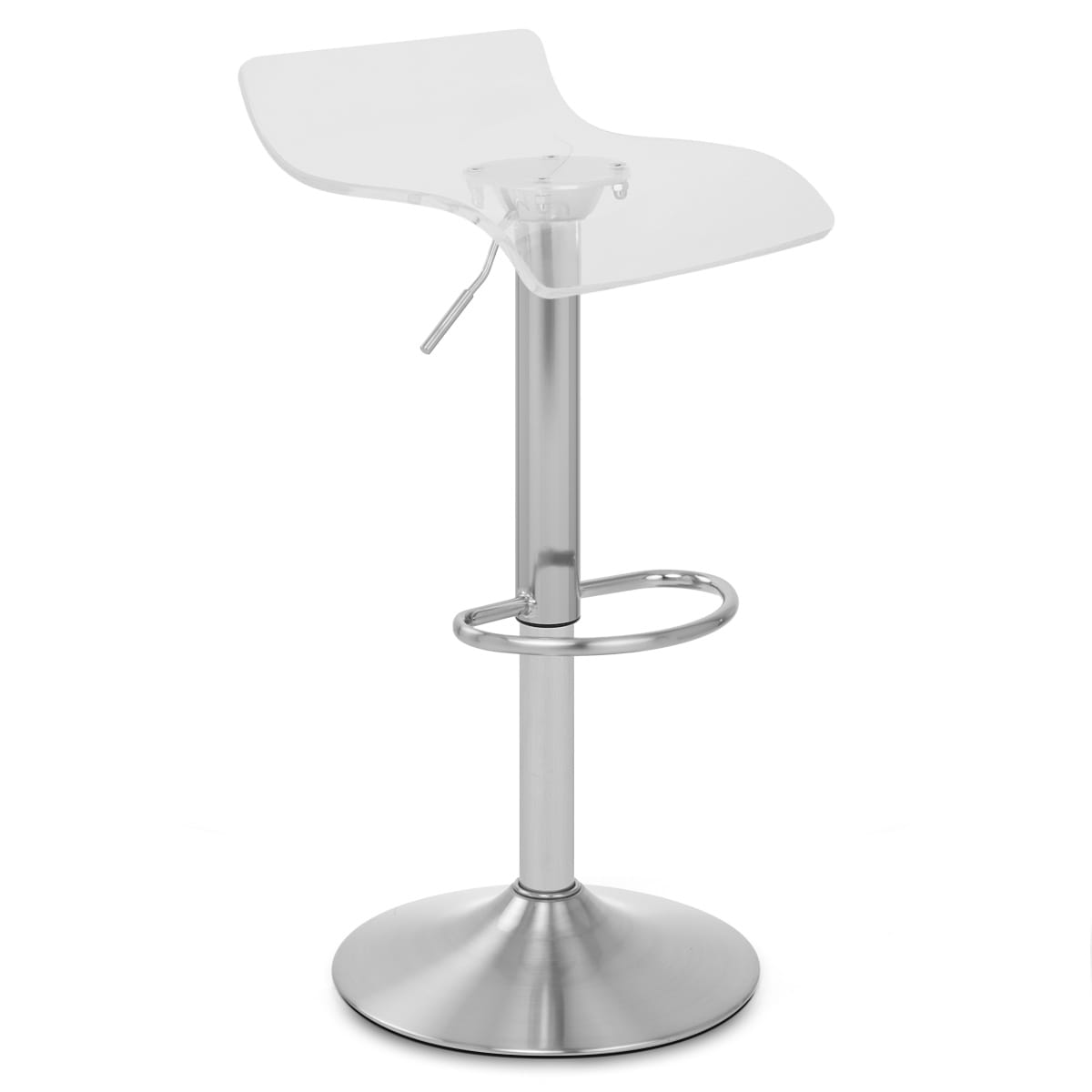 Sgabello Plastica Satinato - Shimmer Trasparente