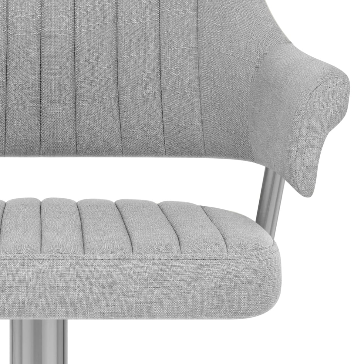 Sgabello Tessuto Satinato - Skyline Grigio