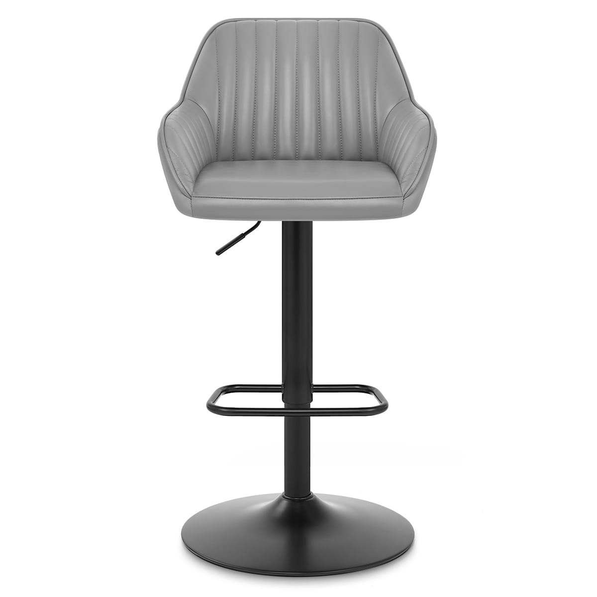 Sgabello Vera Pelle - Sol Grigio
