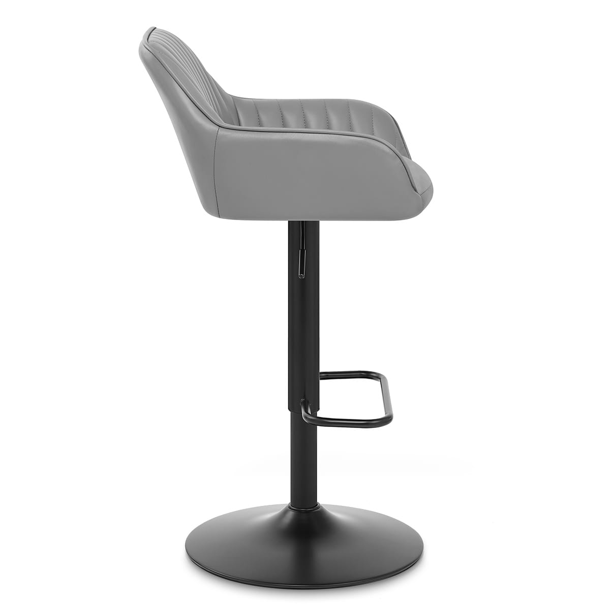 Sgabello Vera Pelle - Sol Grigio