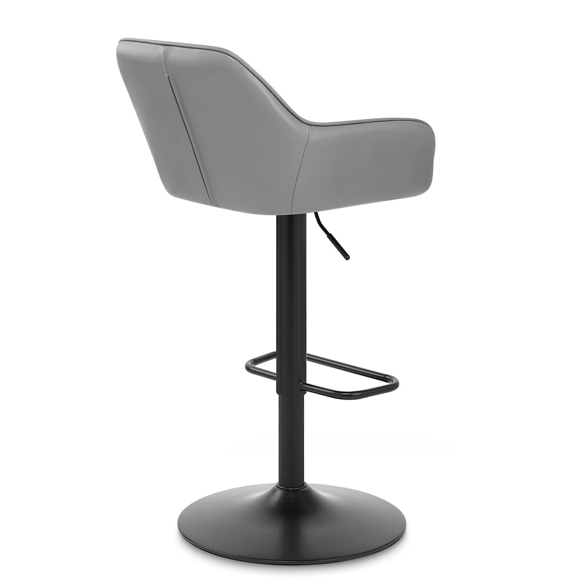 Sgabello Vera Pelle - Sol Grigio
