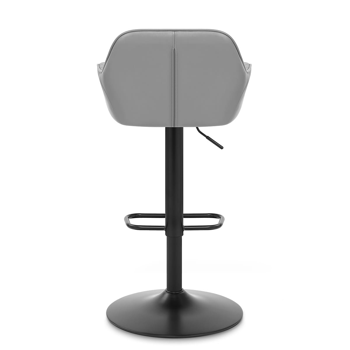 Sgabello Vera Pelle - Sol Grigio