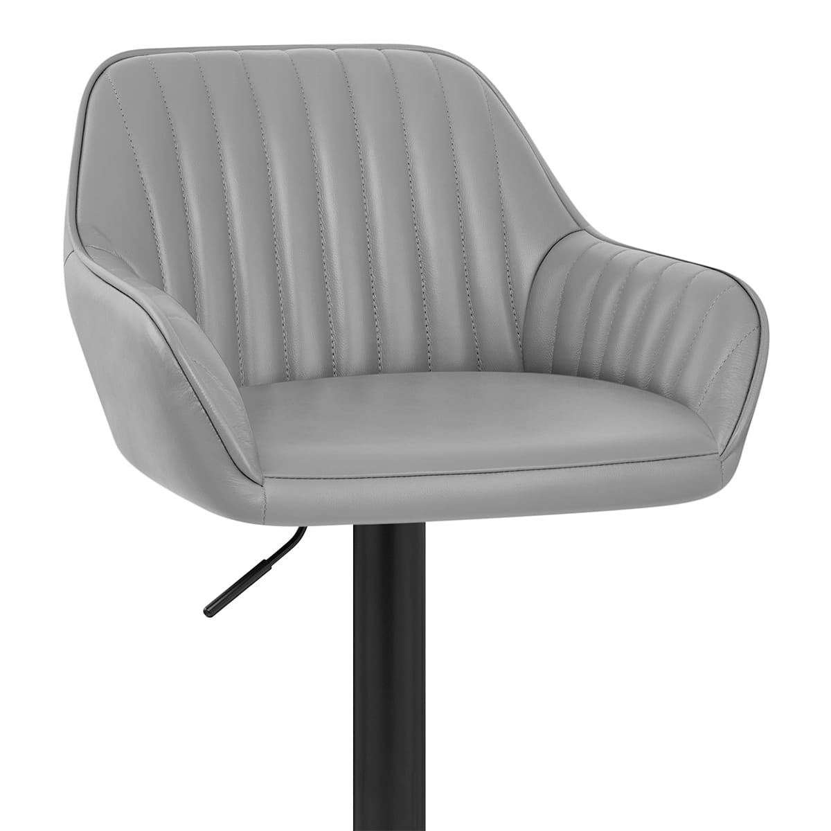 Sgabello Vera Pelle - Sol Grigio