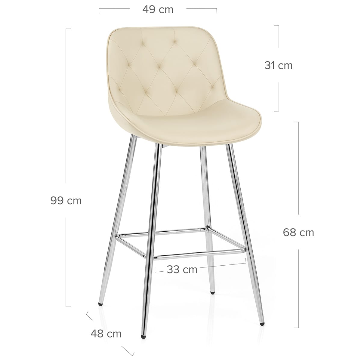 Sgabello Ecopelle - Sprint Crema