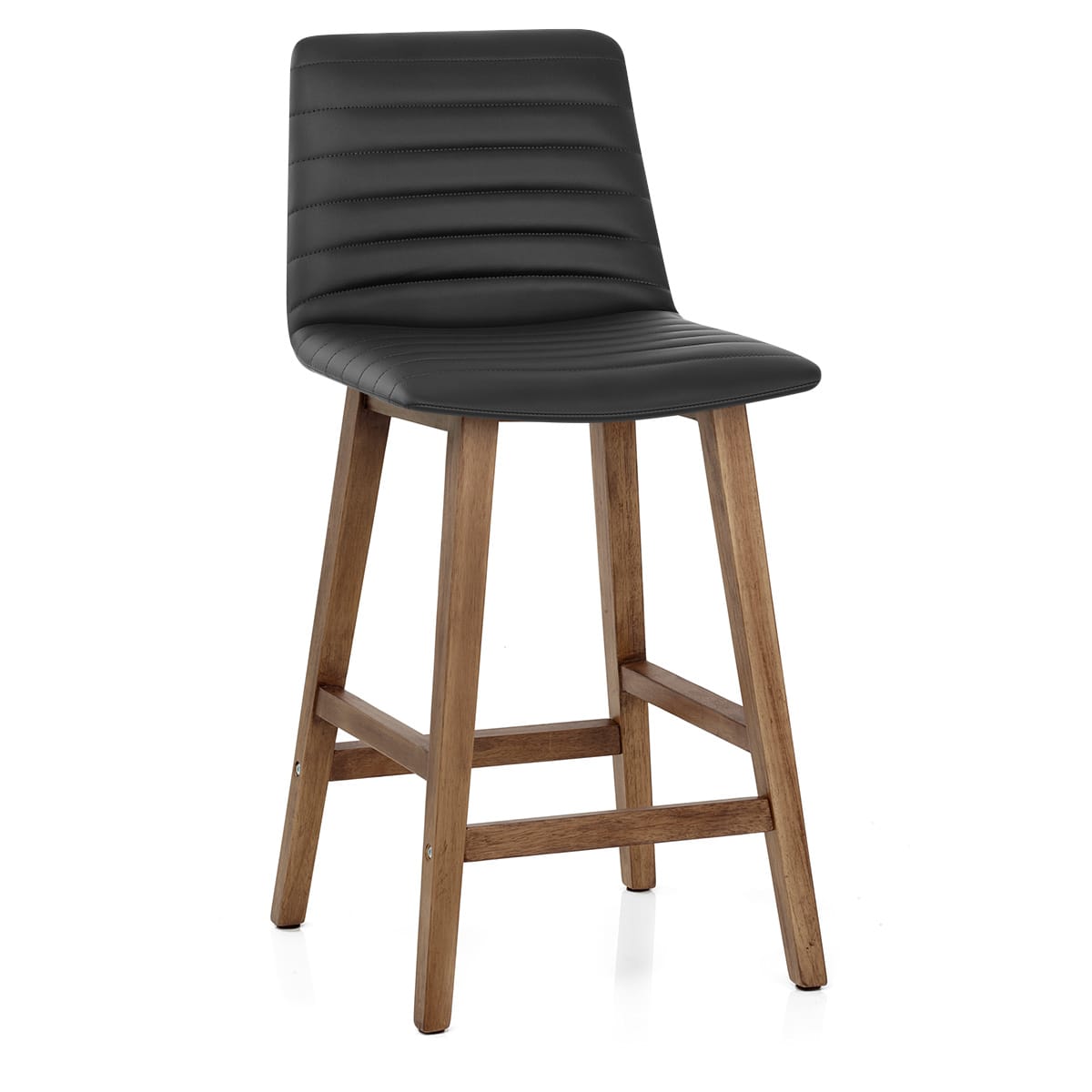 Sgabello Ecopelle Legno - Spritz Nero
