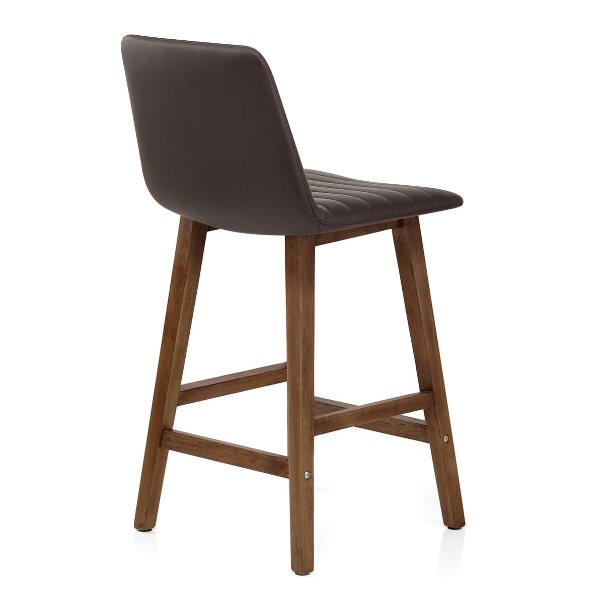 Sgabello Ecopelle Legno - Spritz Marrone