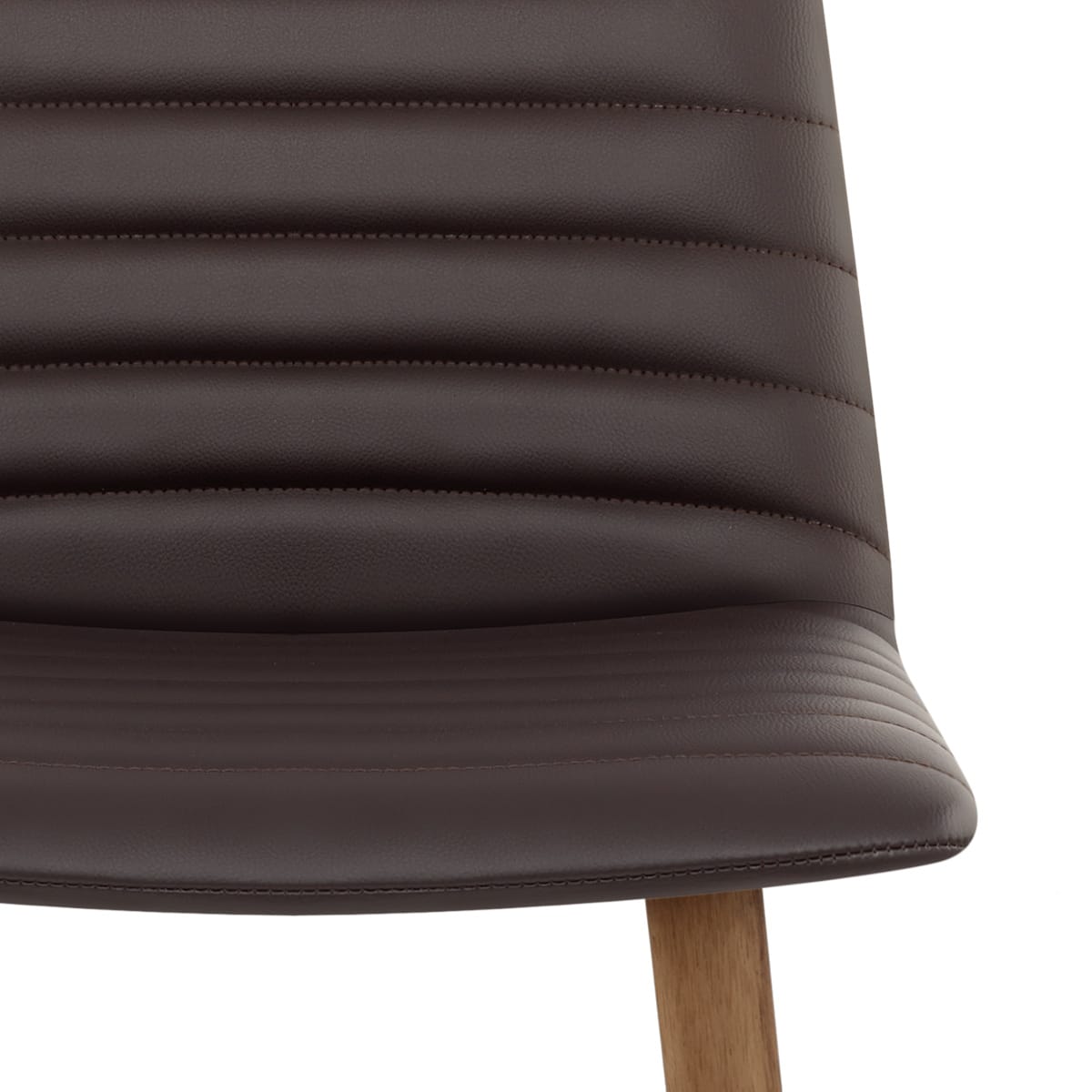 Sgabello Ecopelle Legno - Spritz Marrone