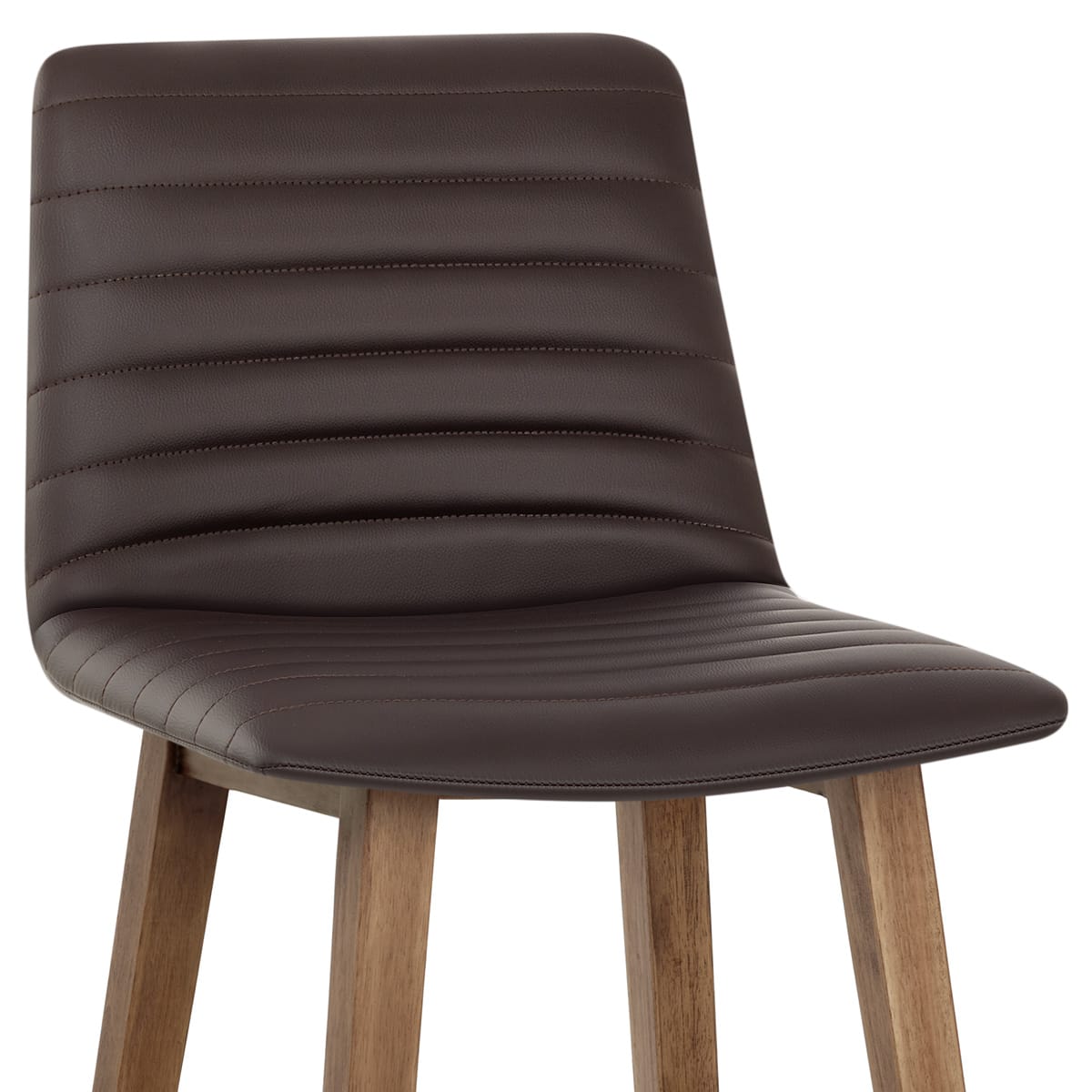 Sgabello Ecopelle Legno - Spritz Marrone