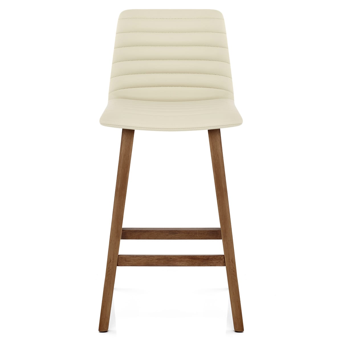 Sgabello Ecopelle Legno - Spritz Crema