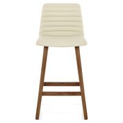 Sgabello Ecopelle Legno - Spritz Crema