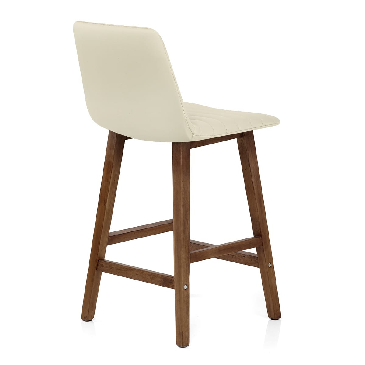 Sgabello Ecopelle Legno - Spritz Crema