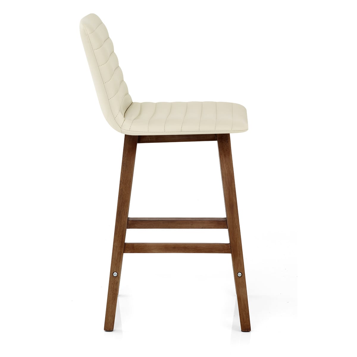 Sgabello Ecopelle Legno - Spritz Crema