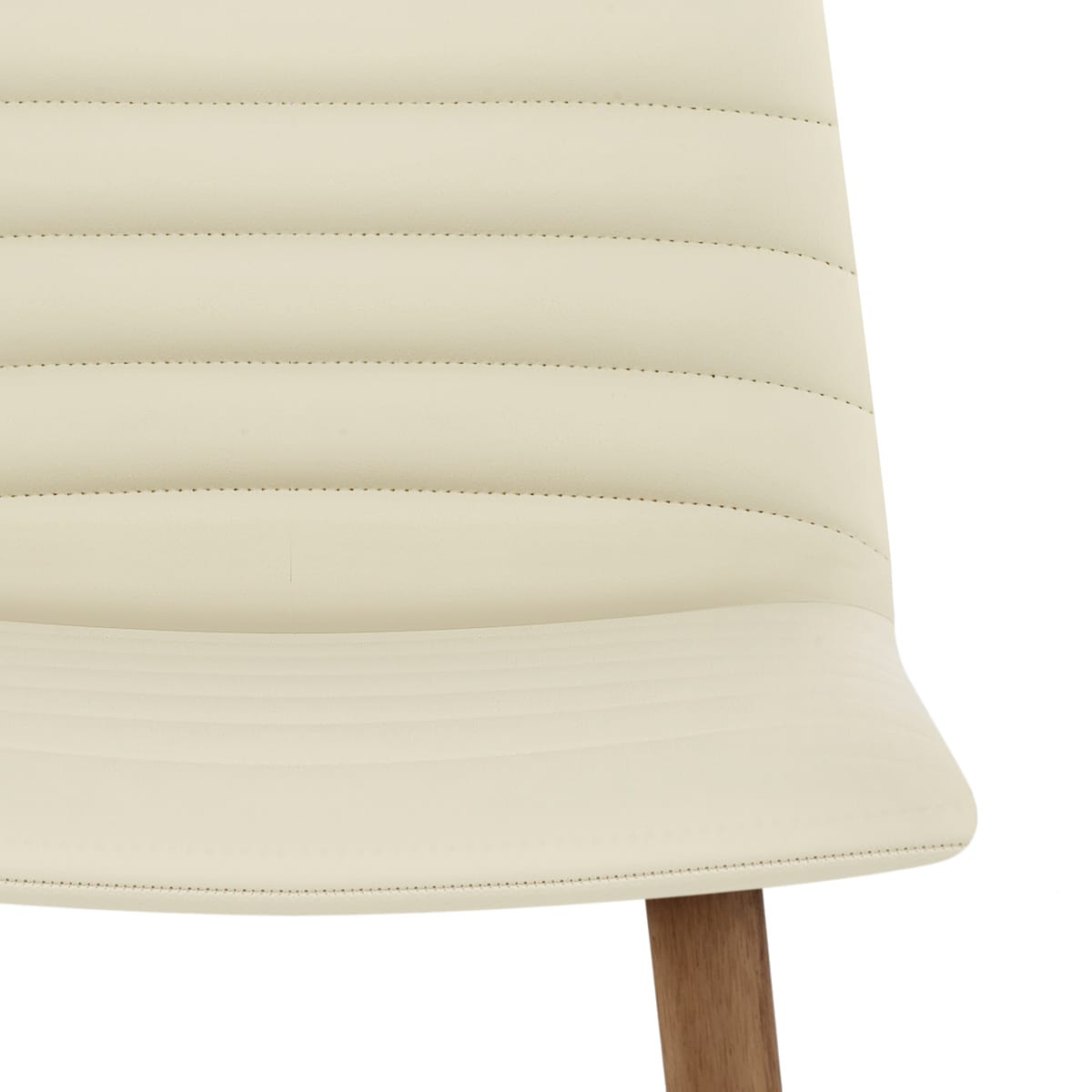 Sgabello Ecopelle Legno - Spritz Crema