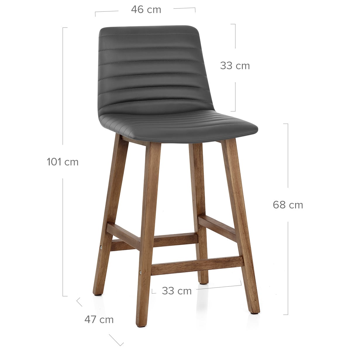 Sgabello Ecopelle Legno - Spritz Grigio