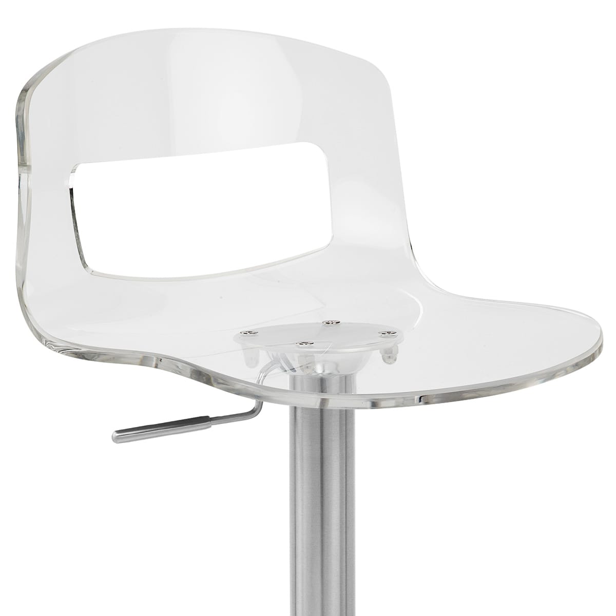 Sgabello Plastica Satinato - Stardust Trasparente