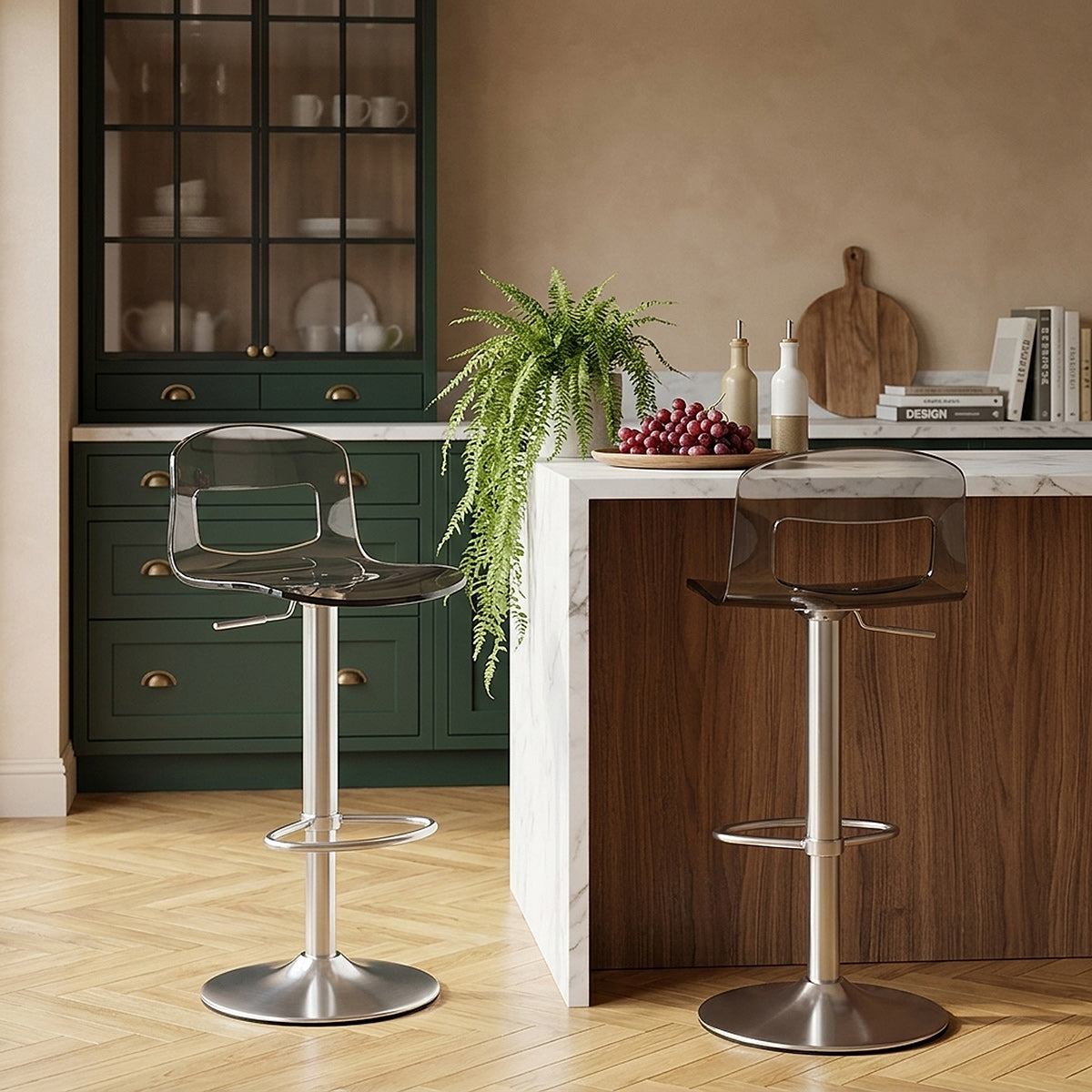 Sgabello Plastica Satinato - Stardust Grigio