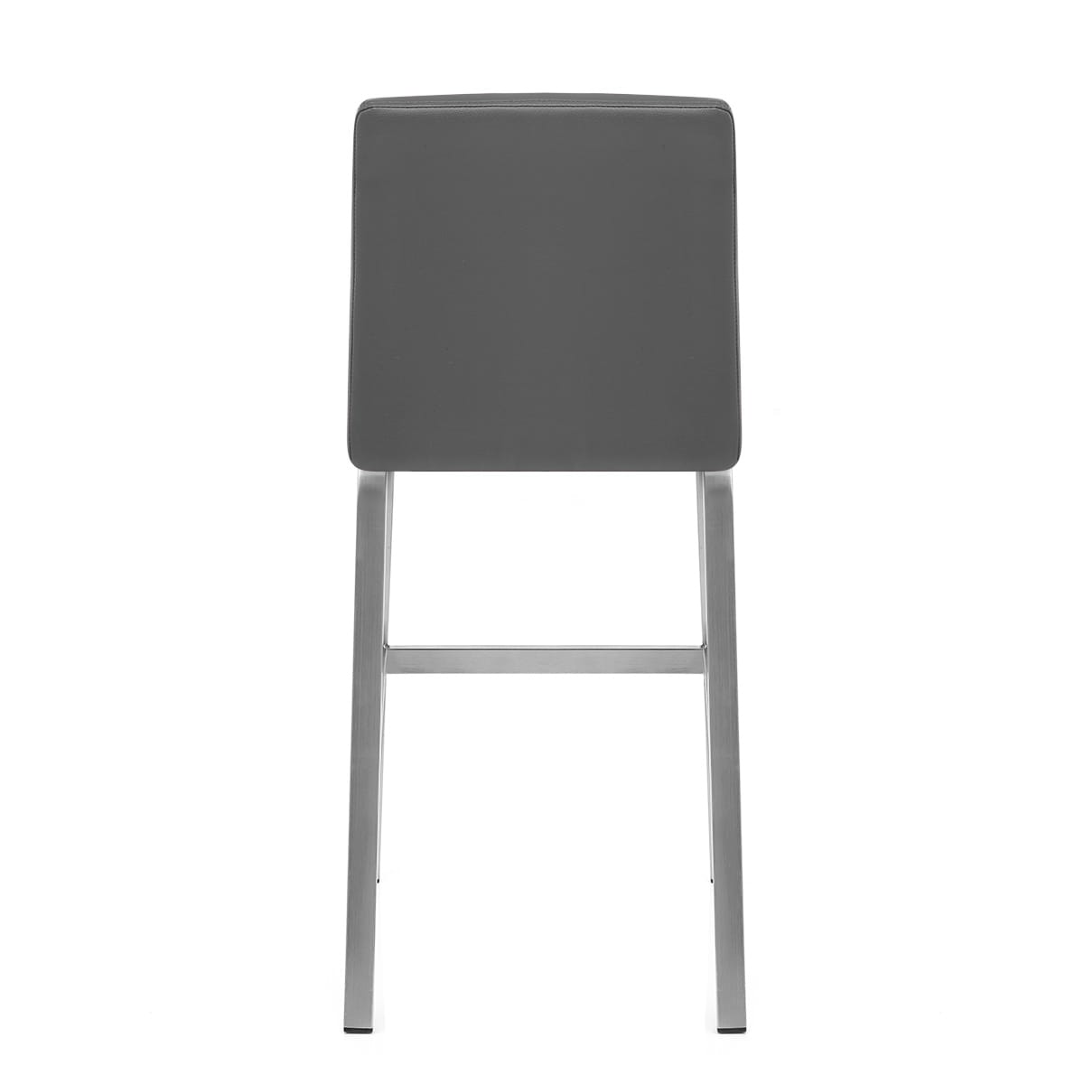 Sgabello Ecopelle Satinato - Stella Grigio