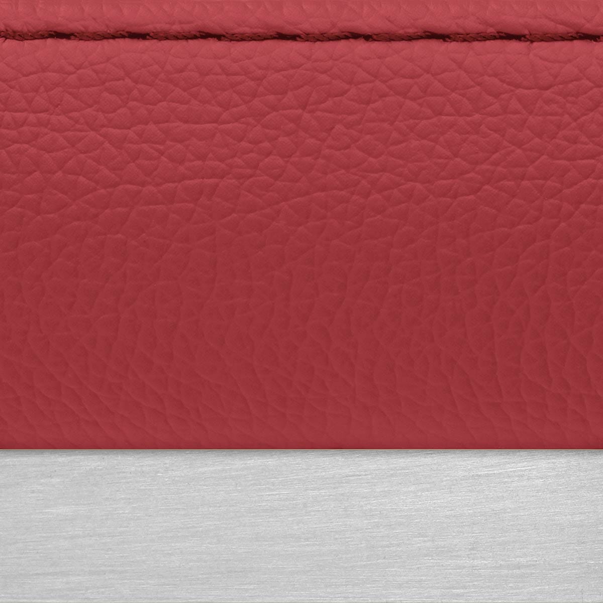 Sgabello Ecopelle Satinato - Stella Rosso
