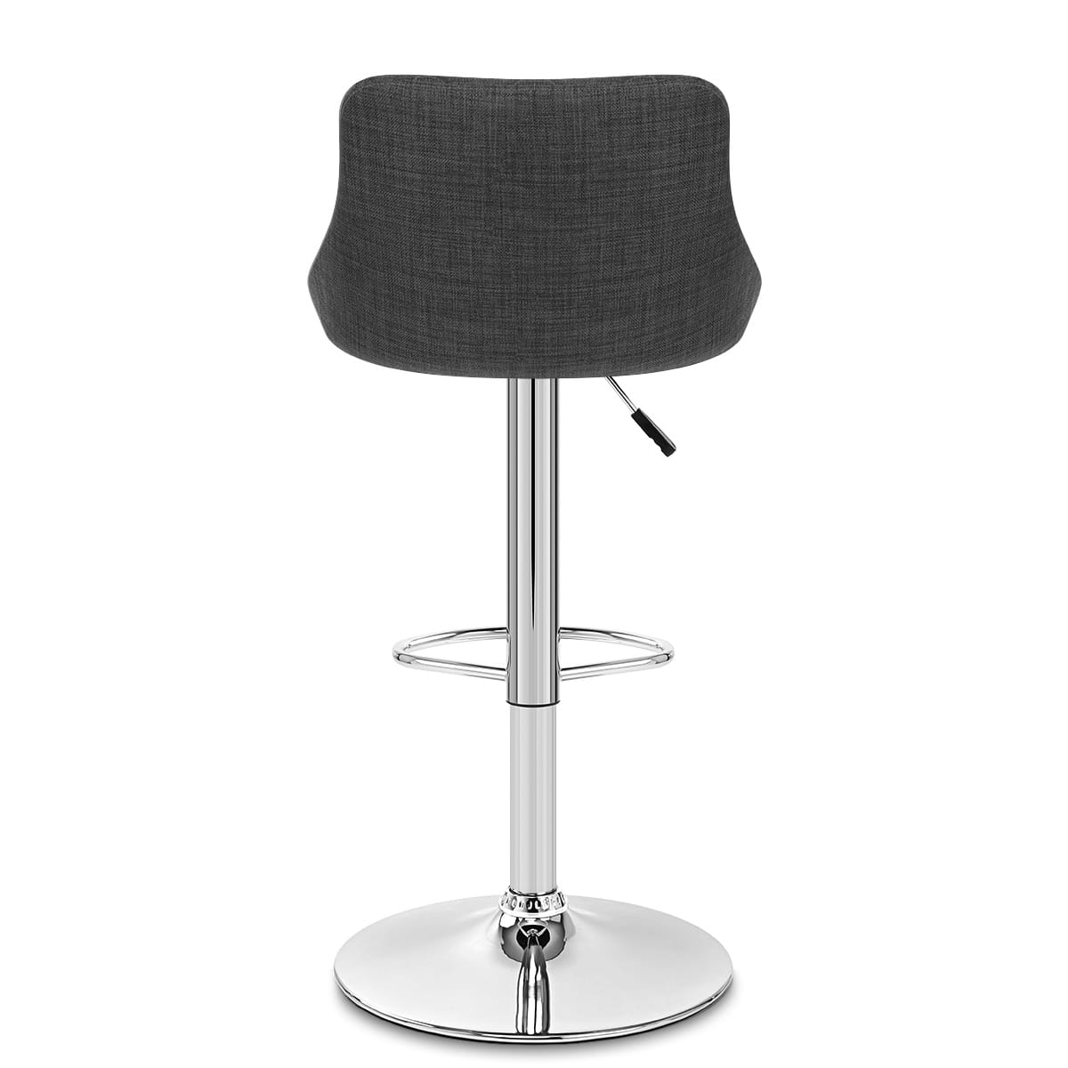Sgabello Tessuto Cromato - Stitch Antracite
