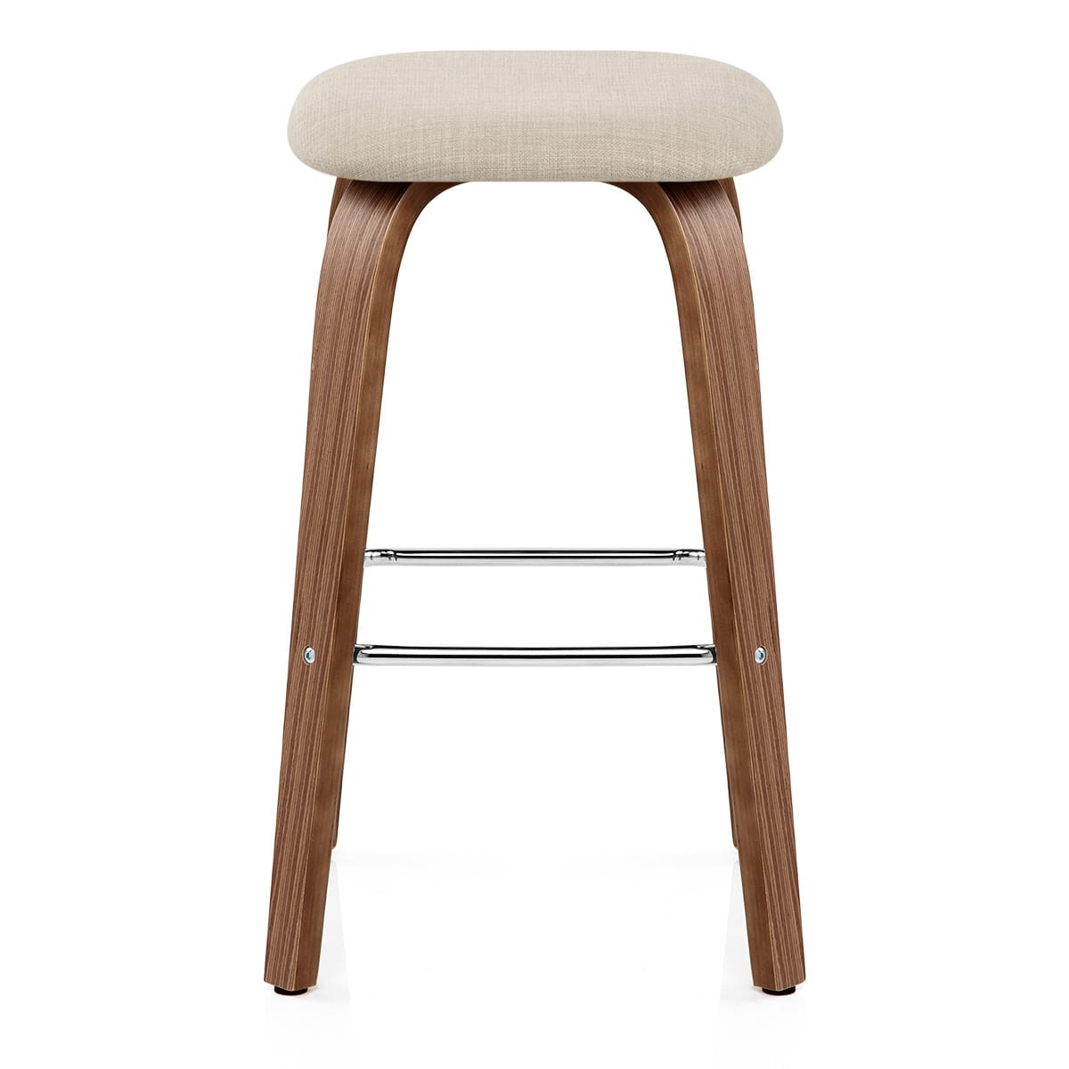 Sgabello legno tessuto - Stockholm Crema