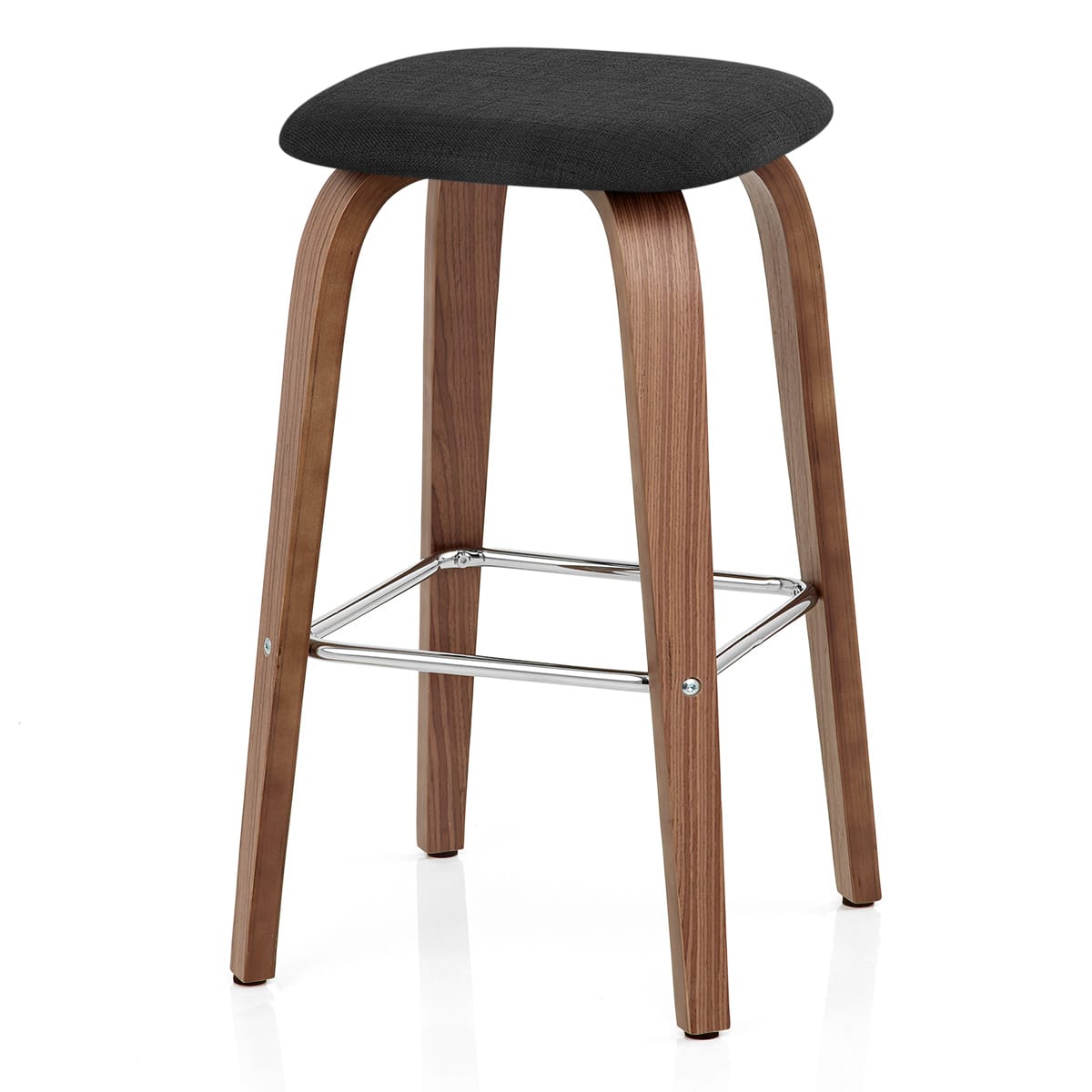 Sgabello legno tessuto - Stockholm Nero