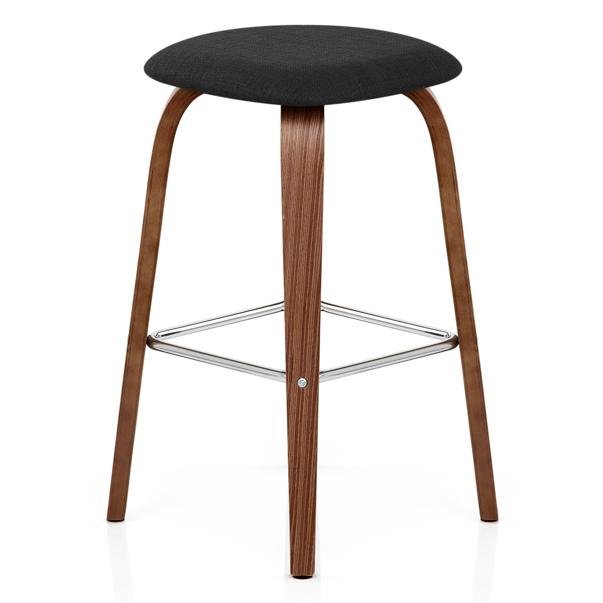 Sgabello legno tessuto - Stockholm Nero