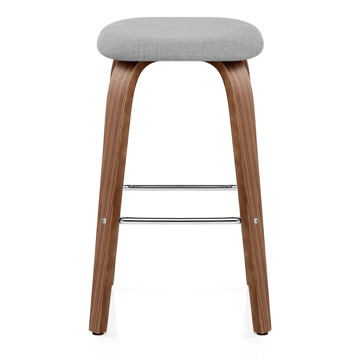 Sgabello legno tessuto - Stockholm Grigio
