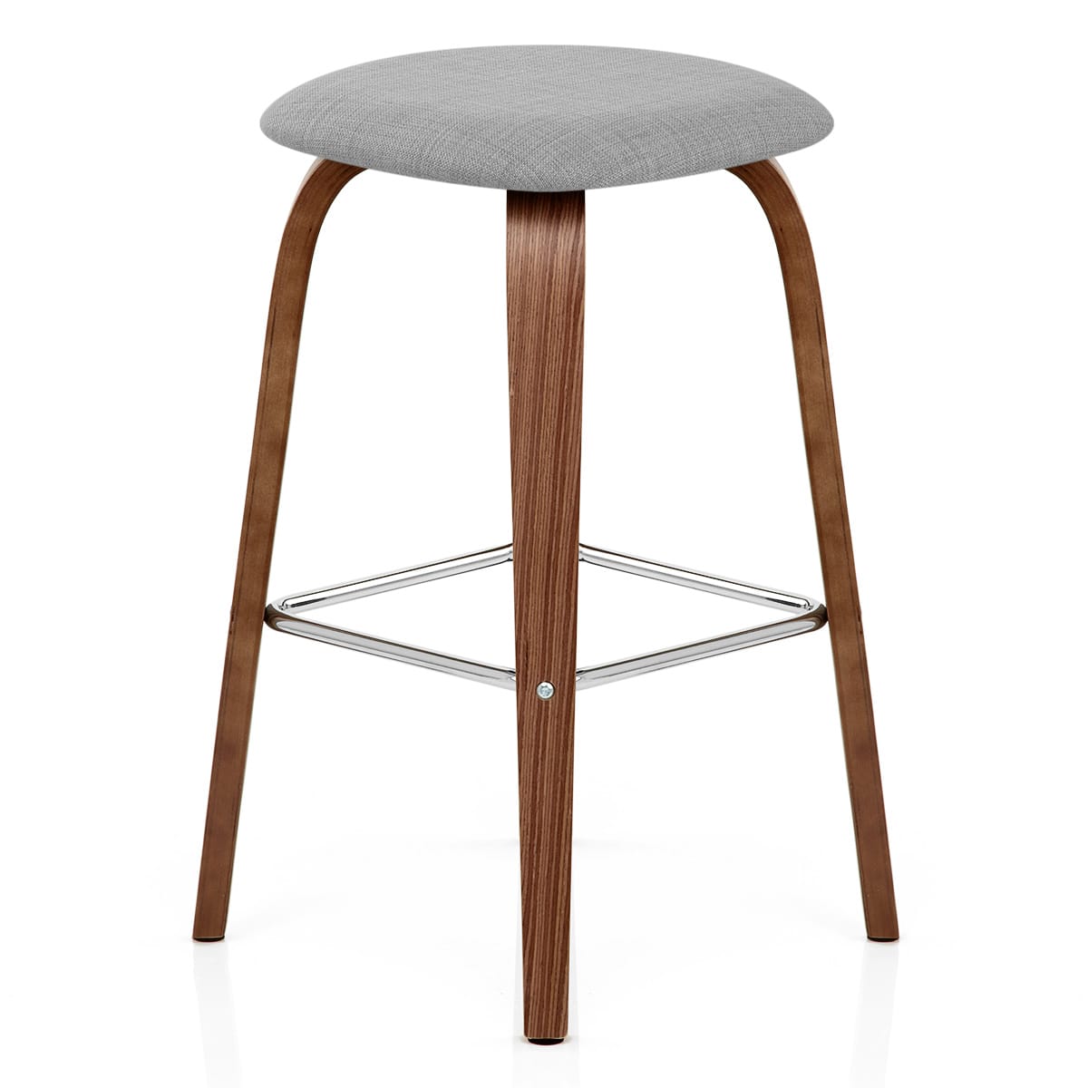 Sgabello legno tessuto - Stockholm Grigio