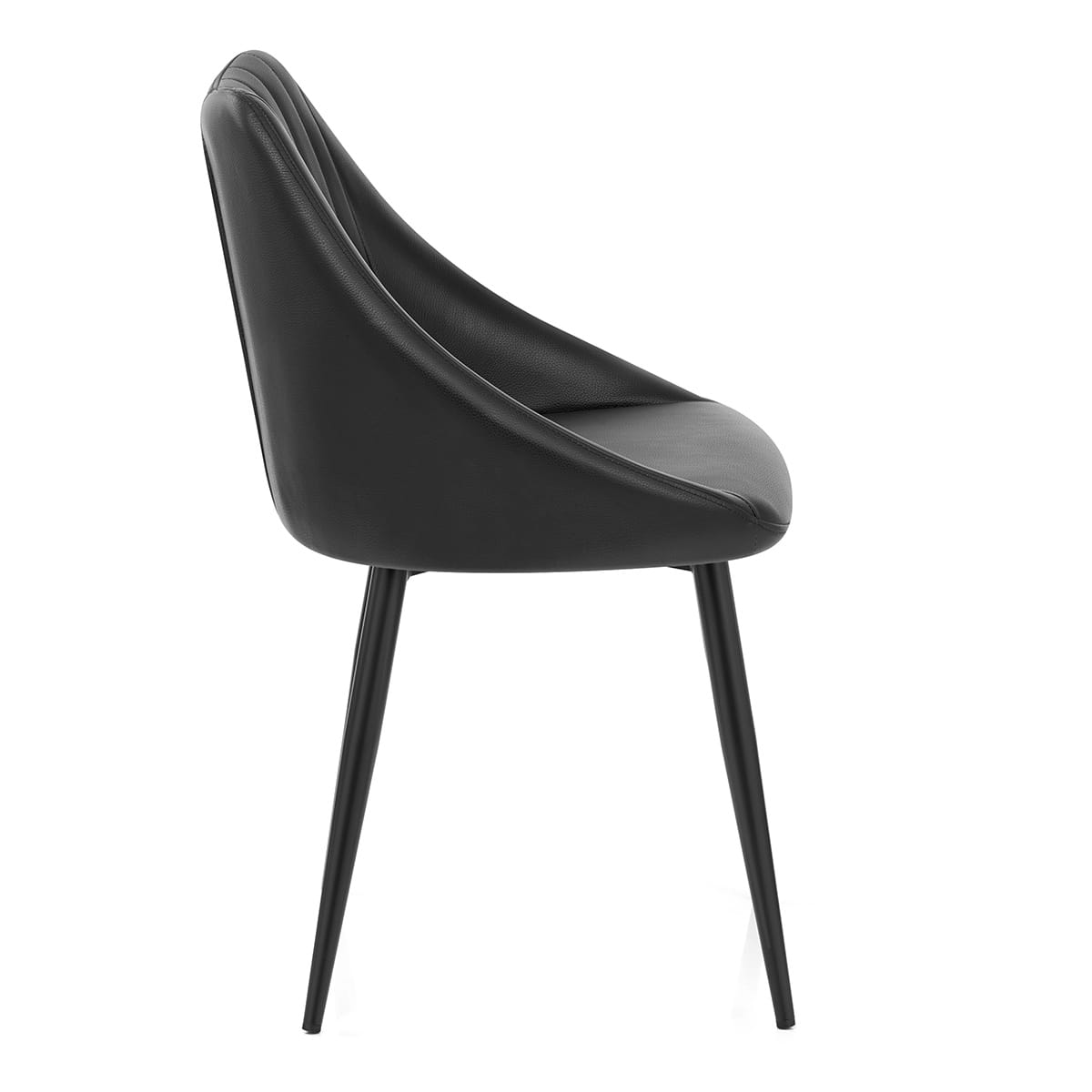 Sedia Vera Pelle - Strata Nero